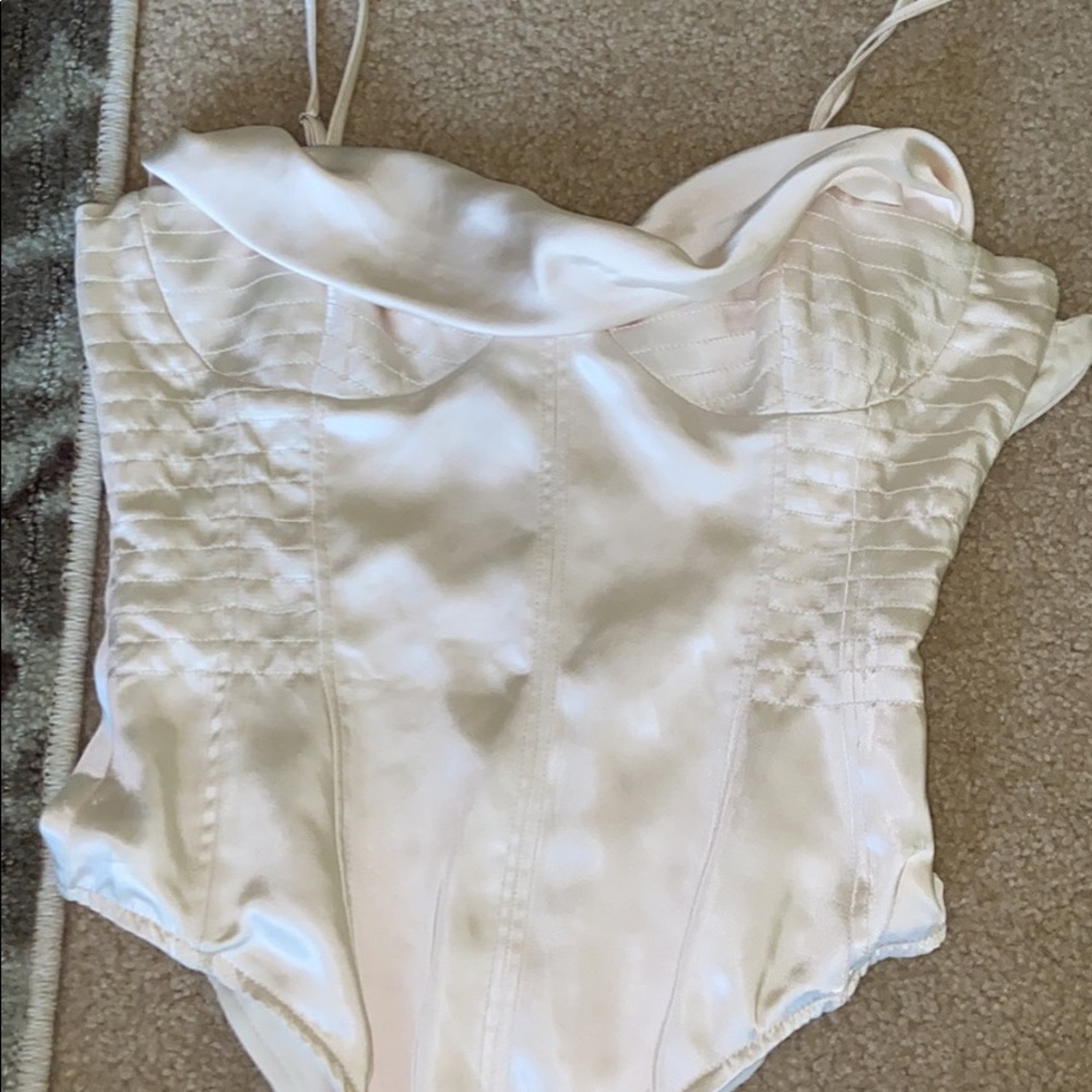 Zara, silky, beige body suit - Brand new, only tried on!
